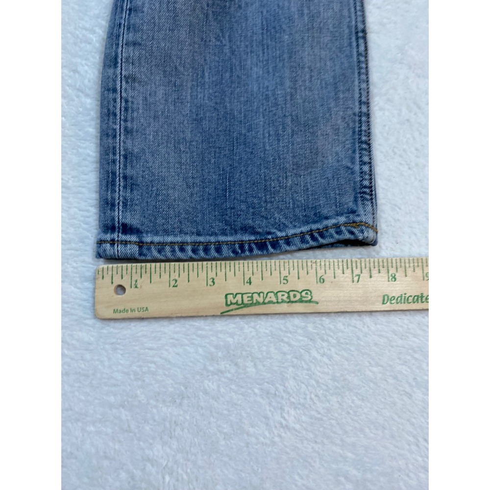 Banana Republic Straight Fit Indigo Blue Jeans Mens 30x32 Whisker Distressed - Picture 3 of 8